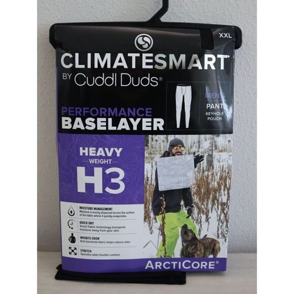 Climatesmart x Cuddi Duds Men Sz 2XL Heavy Weight H3 ArctiCore Baselayer Pants - Picture 1 of 4